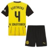 Maillot de Supporter Borussia Dortmund N. Schlotterbeck 4 Domicile 2024-25 Pour Enfant